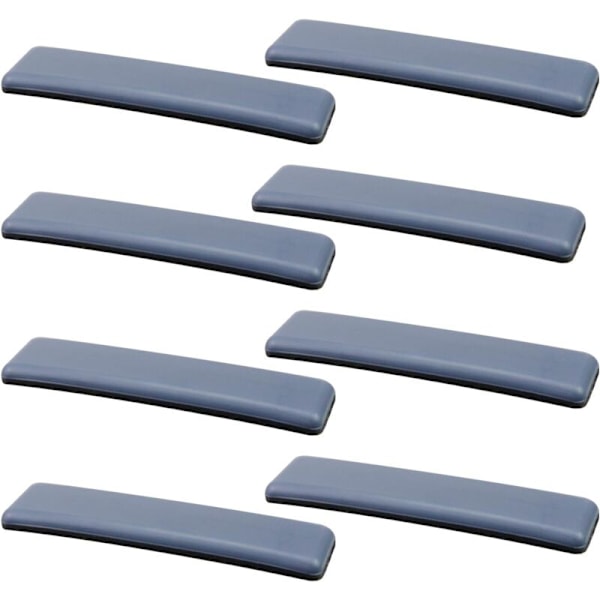 Set med 8 rektangulära skyddskuddar för möbler, golvmatta, glasunderlägg, anti-nötnings magiska golvmattor, möbelrörelsekuddar, 100 x 24 mm