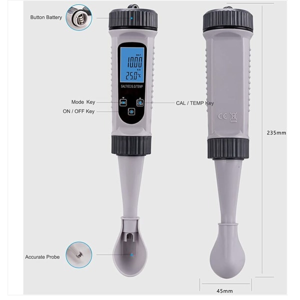 Digitaalinen vesitesteri, TDS S.G. High Accuracy Water Testing Pen Th