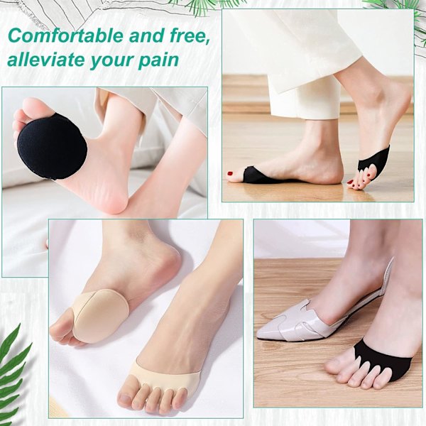 5 par honungskaka framfotsdynor fotsvettdynor metatarsal dynor mjuka dynor