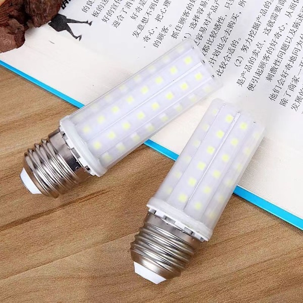 LED pære E27/14 Varm hvid majskolbe 3000k, 24/20W Halogen ækvivalent Lot med 3, 110mm