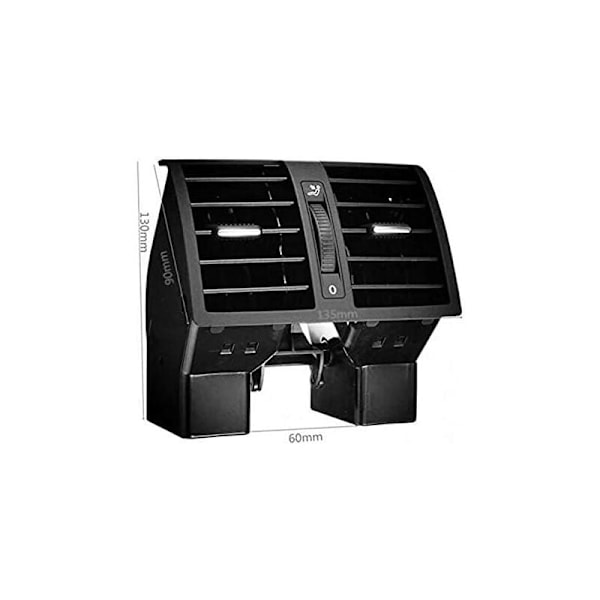 Bageste ventilationsgitter til midterkonsol til Touran 03-15 Caddy 1td819203