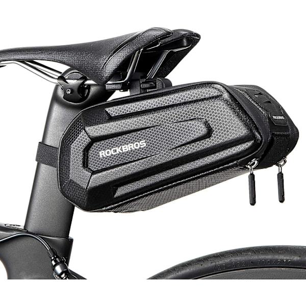 Cykelsadeltaske, stiv MTB bagagerumstaske til cykel BMX scooter 1,7L