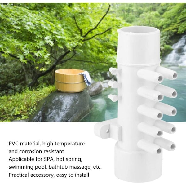 1.5in 10mm 10 Port Rørleggerarbeid Basseng PVC Rørleggerplugg Varm Kilde Varm Kilde Kilde Badebasseng Spa Tilbehør