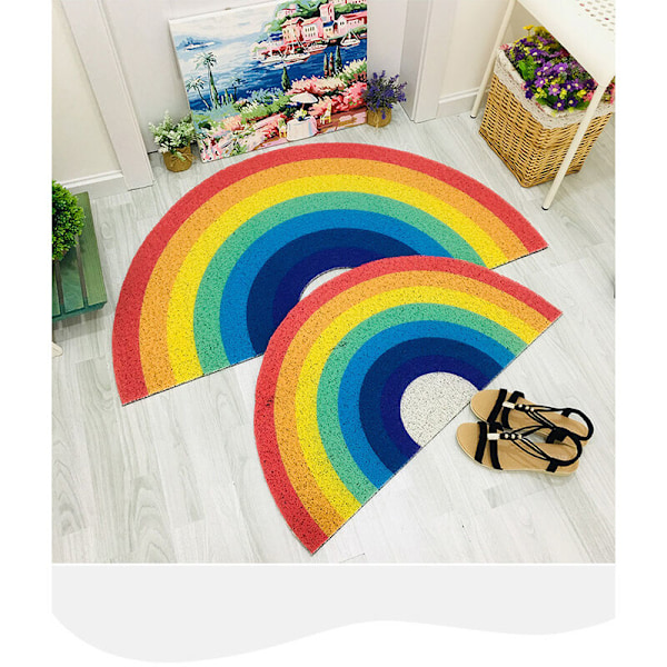 Raidallinen kylpymatto puolipyöreästä mikrokuidusta 40x80cm, liukumaton ja imukykyinen kylpyyn, suihkuun, kylpyhuoneeseen, keittiöön, eteiseen, makuuhuoneeseen