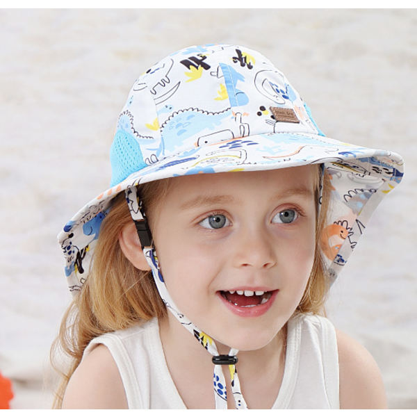 Lämplig för åldrarna 2-6 år - Baby Sommarhattar Flicka Pojke Barn Mössa UV-skydd Solhatt för Småbarn Strand Vandring Mössa
