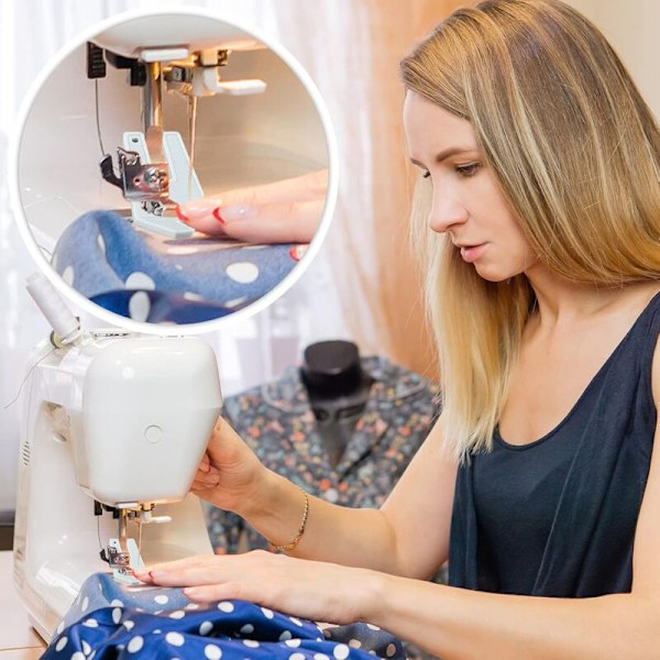 2 stk. Bump Sweater Couture Værktøj Bump Couture Værktøj Gå- og Fod-Biche Fodplader Til Symaskine Sy Tilbehør til Tyk Denim og Ourl