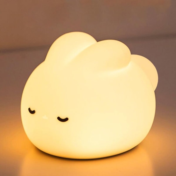 Kanin Natlampe til Børn, Baby Natlampe, Dæmpbar LED Touch Lampe til Børn, Kanin LED Natlampe til Børn, Kanin Natlampe (11D x 9.5B x 10.
