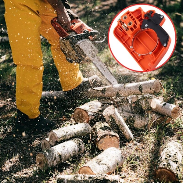 Kytkinketjupyörän suojus Husqvarna 235 235E 236 240 moottorisahoille (Väri: Oranssi)