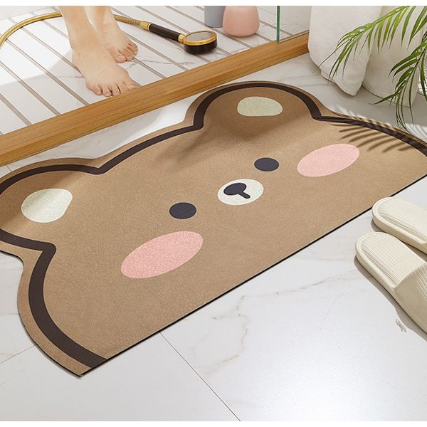 Badmatta Moe Jiji-Bear Djurforma Badrum halkfri matta 50*80cm