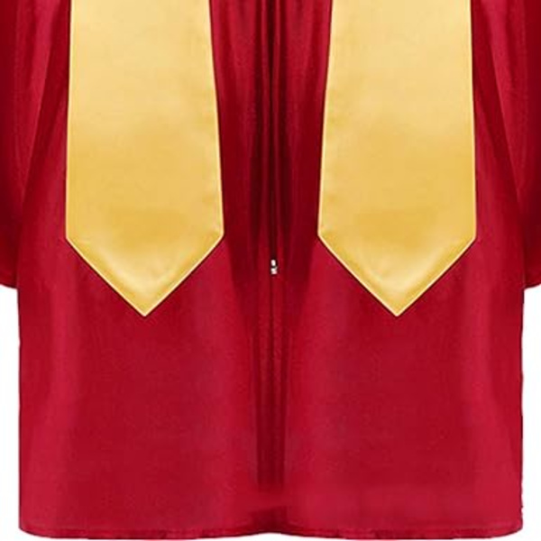 Hætte og kappe sæt til eksamen med lange kvaster, unisex propeller hat, eksamen outfit tilbehør kostume til barn