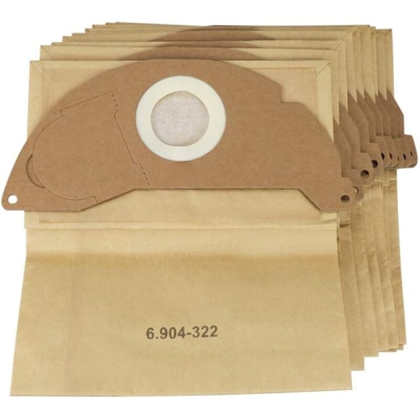 Sett med 10 støvsugerposer for Karcher 6.904-322.0