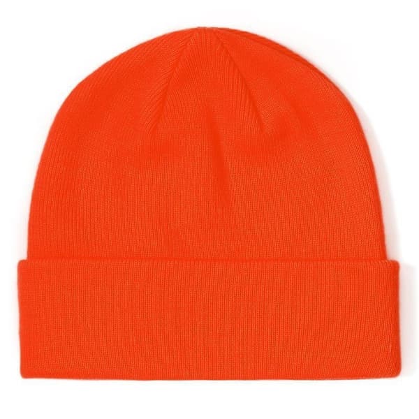 Avslappnad mössa vinter stickad mössa mjuk varm skidmössa unisex