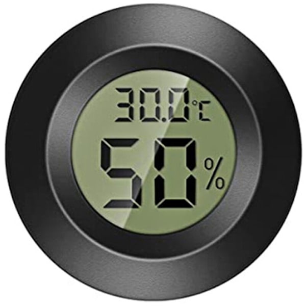 Cirkulær elektronisk temperatur- og fugtighedsmåler Krybdyr elektronisk temperatur- og fugtighedsmåler Akrylboks Klatreboks Termometer