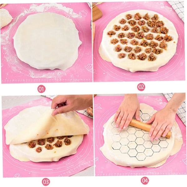 Dumpling Form, Ravioli Maker Dumpling Mold Aluminiumlegering Ravioli Mold Baki Verktøy, Pre