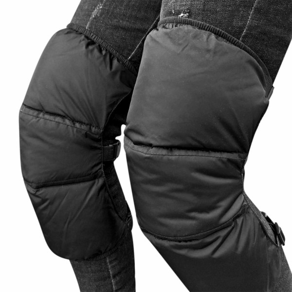 1 par varma knäskydd, anti-kyla skidknäskydd, justerbara knäskydd, unisex, vattentäta, förtjockade knäskydd, lämpliga för extrem kyla, en storlek