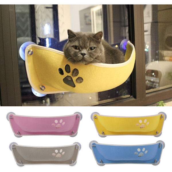Balkongfilt Båtform Katt Lekplats - Gul