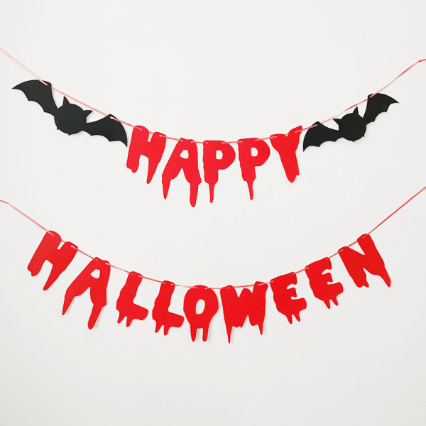 Röd glitterdryck häxbanner, Halloween häxbanner häxa Halloween festbanner häxfestdekoration Halloween hemsökt husfestdekoration