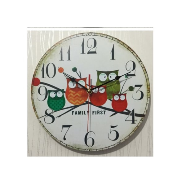 30cm Silent Clock vintage -tyylinen laventelimaljakkohäkin koristelu