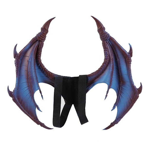 Halloween Karneval Barn Maskeraddräkt Leksak Drake Vinge Svans Mask Set(blå)