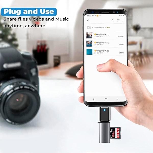 USB C til USB-adapter 4-pak, USB C til USB-adapter er bredt brugt i bærbare computere, MacBook, telefoner og tablets, USB A til USB C, USB til USB C, Type C til US