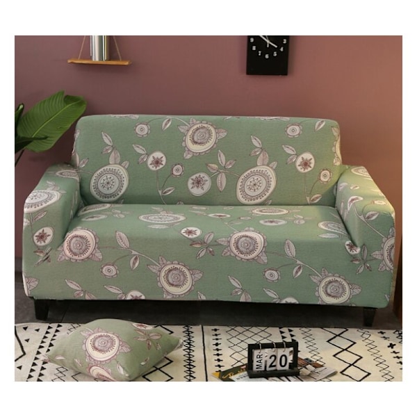 Sofabetræk 2 personers 140-180cm sofabetræk med moderne armlæn betræk universal elastisk sofa sofabetræk grønt beskyttelsesbetræk