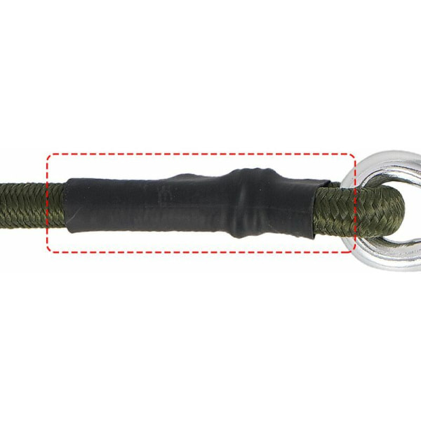 Skuggskydd Tillbehörssats - 4 Bungee-rep - Svart - Solskydd - Fixering - Monteringsverktyg, Superma, Grön,