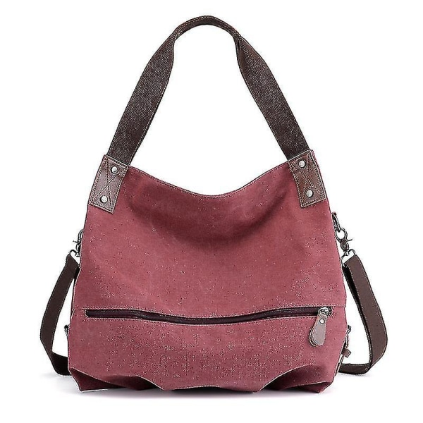 Canvas Messenger Bag Axelväska Canvas Väska Hand Messenger Bag för Kvinnor