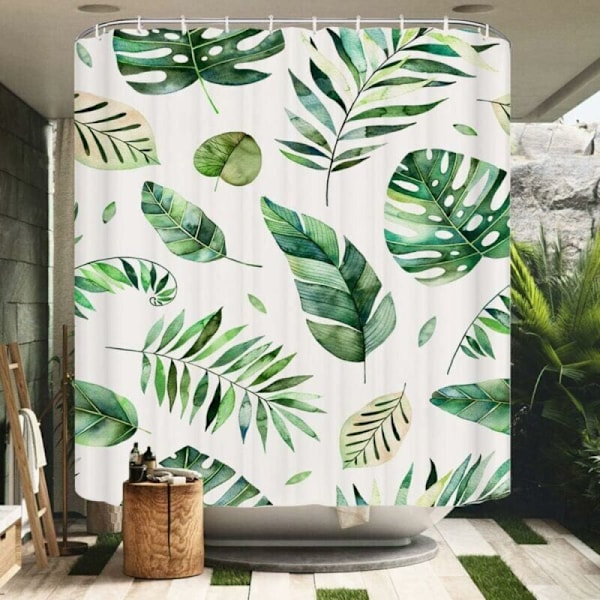 Duschdraperi 120x180 cm Draperier Resistent Ord -resistent i polyestertyg 3D Badkarsdraperier med krokar duschdraperier för hus badrum ho