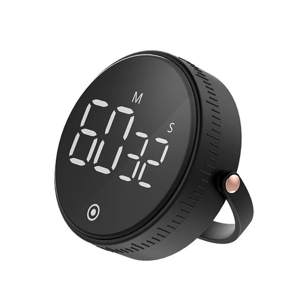 Digital kökstimer med stor LED-display, digital timer, visuell timer, bekväm för matlagning, träning, undervisning, bekväm för barn och äldre