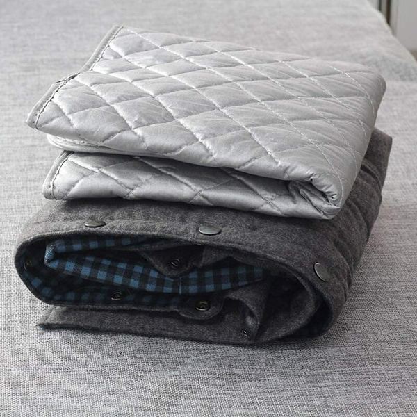 Isolerad strykbräda Ångstrykjärn Filt Bomull Bärbar Bordsskiva Strykmatta för Tvättmaskin Torktumlare Resor Hem Silver 48 X 85 cm（1 st）