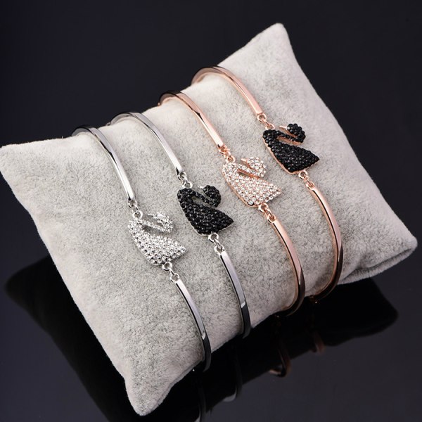 Trendy Swan Armbånd Smykker For Dame Mini - Inlay Zircon Full D