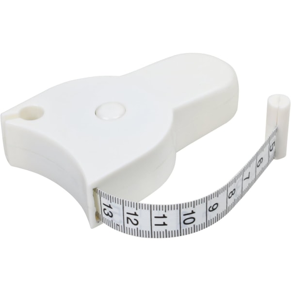 Valkoinen - 1 mittanauha vyötärön mittaamiseen helpottamaan w