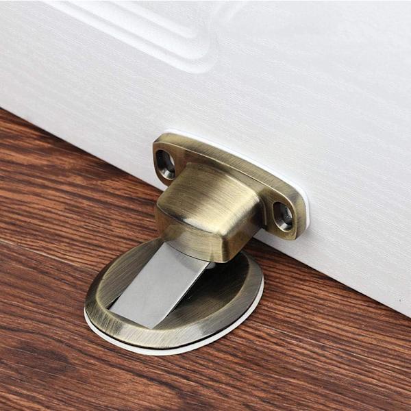 Sinkki-seoksesta valmistettu magneettinen ovenpysäytin, ei porausta, ovenpysäytin, metalli, ruostumaton teräs, ovenpysäytin, pohjan ovenpysäytin