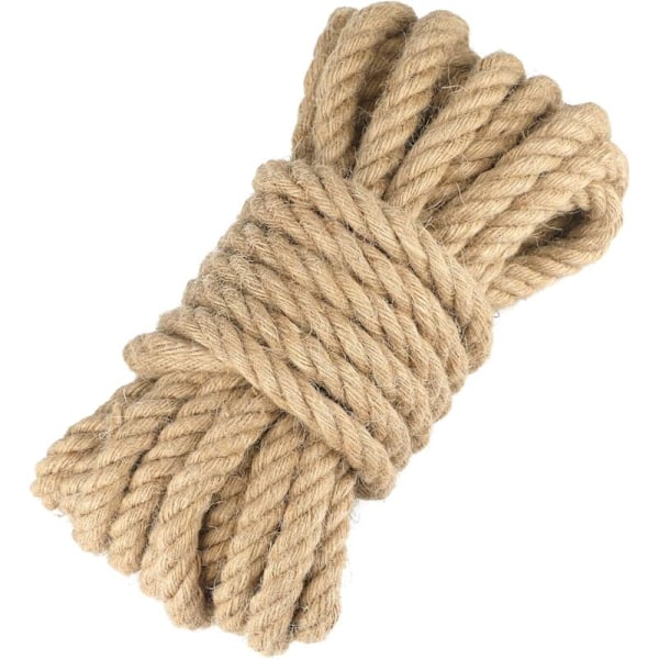 2-pack, juterep hampa rep tjocklek 1,5 mm, längd 120 m, för DIY