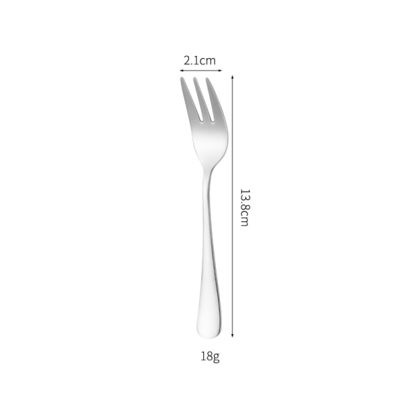 Essentielle dessertgafler, rustfrit stål