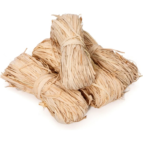 200g Naturlig Raffia Naturlig Rafia for blomsterhandlere Buketter, Decorati