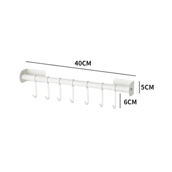 Hengende stangstøtte hvit 40cm