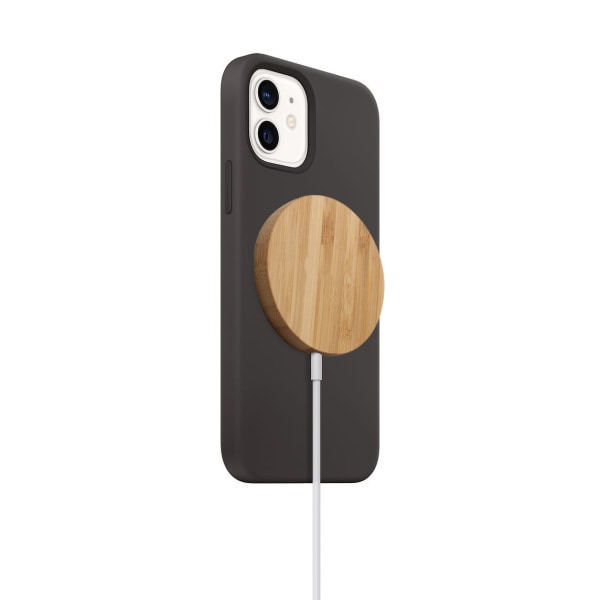 Sopii Apple iphne12 magneettiseen langattomaan lataukseen bambu magneettiseen langattomaan latausmagneettiseen langattomaan laturiin