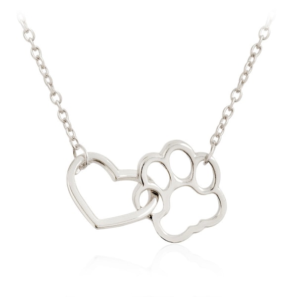 Necklace Claw Heart Animal Lover Dog/Cat