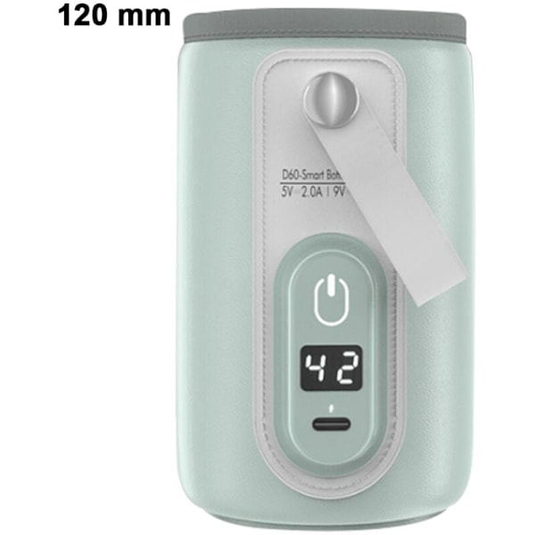 Portable flaskevarmere, USB-vann Biberon gulvvarme og formula med LCD-skjerm, rask og presis oppvarming