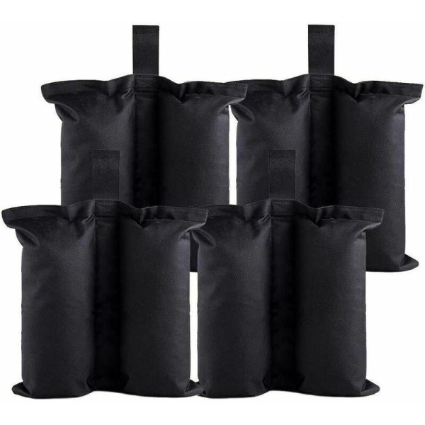 Gazebo Sandbag, Dobbeltsydde Tung Sandbag, Vektpose med 4 Ballastposer for Pop Up Teltben, Teltbaldakin, Utendørs Sandbag