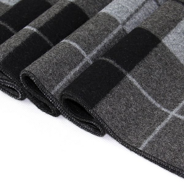 Herrscarf, blandad, varm vinterscarf, herr, casual, rutig scarf