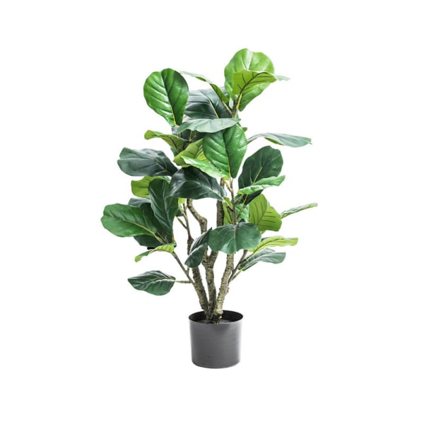 Kunstig Mini Fiolblad Fiken Tre Falsk Ficus Tre Plante 32 Blad Kunstig Plante Potteplante For Innendørs Hjemmekontor Moderne Dekorasjon Perfekt