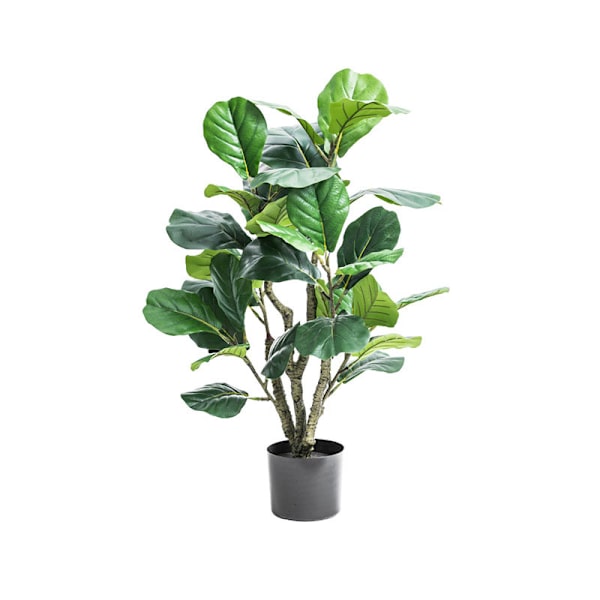 Kunstig Mini Violinblad Figentræ Falsk Ficus Træplante 32 Blade Kunstig Plante Potteplante Til Indendørs Hjemmekontor Moderne Dekoration Perfekt