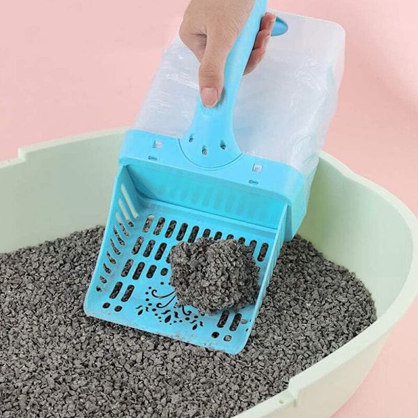 Set med 30 påfyllningspåsar - Kattsandsspadesystem med extra avfallspåsar.