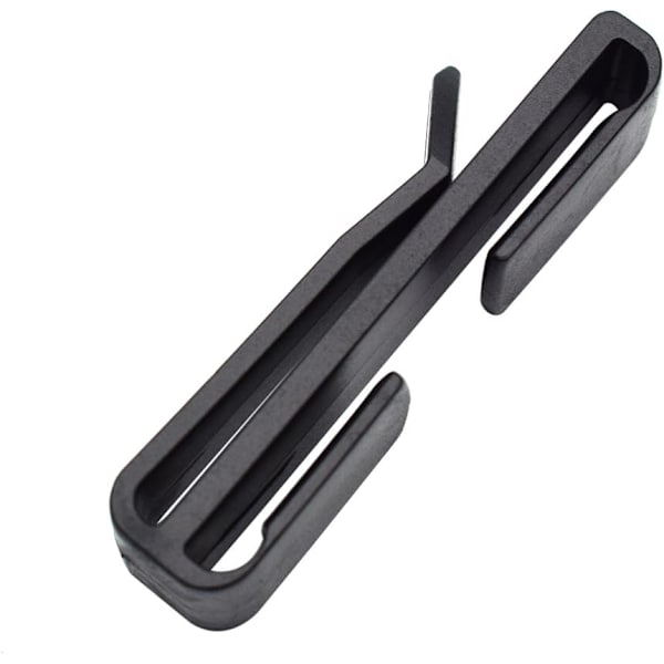 10 Molle Bælte Clips Taktisk Bælte Rygsæk Camping Sort 48mm