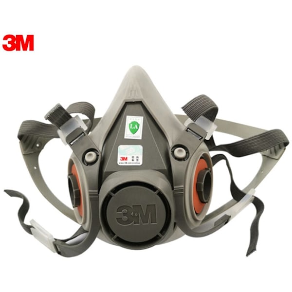 Masker 3M 6200 Halvmask Andningsskydd Organiskt Ansiktsskydd Anti-igensättningsmask Färg med sprayfärg