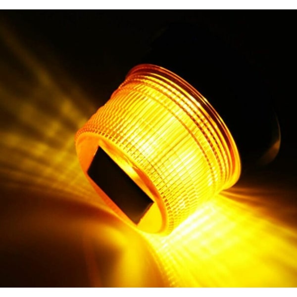 12V LED-varoitusvalo Pyörivä magneetti Varoitusvalo Vilkkuva autoon Auto Kuorma-auto Langaton Super Bright (Aurinko/USB-varoitusvalo)