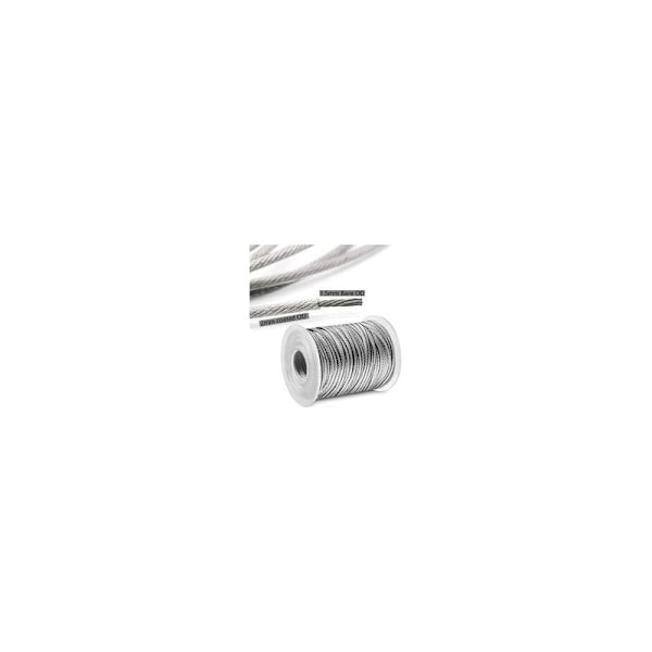 Wire Rope Kit, Trädgård Stålkabel Spännare, Rostfritt Stål Hängande Rep Kit, 50m Nylonbelagd Rostfri Stålkabel för Klädlina Tältrep, 56 Pi