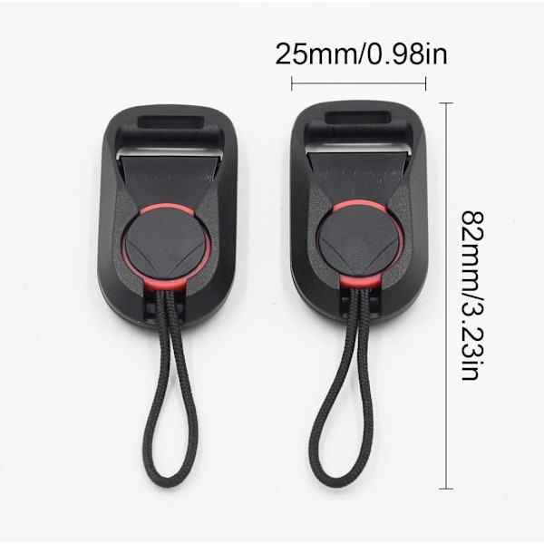 4 stk. Kamerarem-stik Kamera Rem-adapter Kamera Hurtigudløser Spænde